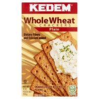 Kedem Whole Wheat Plain Crackers, 9 oz