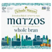 Yehuda Matzos Whole Bran the Original Light and Crisp Matzos, 10.5 oz