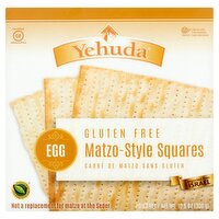 Yehuda Matzos Gluten Free Matzo-Style Squares, 10.5 oz