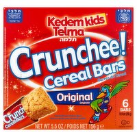 Kedem Kids Telma Crunchee! Original Cereal Bars, 0.9 oz, 6 count