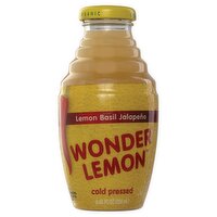 Wonder Lemon Organic Lemon Basil Jalapeño Cold Pressed Juice, 8.45 fl oz