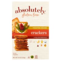 Absolutely Gluten Free Toasted Onion Crackers, 4.4 oz