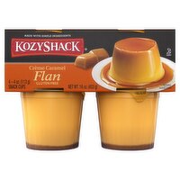 Kozy Shack Crème Caramel Gluten Free Flan, 4 oz, 4 count