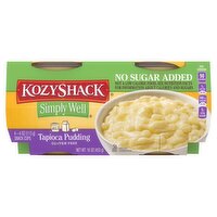 Kozy Shack Simply Well Tapioca Pudding Snack Cups, 4 oz, 4 count
