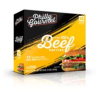 Philly Gourmet 100% Pure Beef Patties, 1/4 lb, 16 count