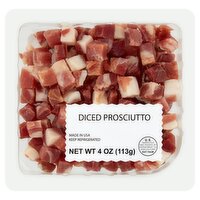 Fratelli Beretta Diced Prosciutto, 4 oz, 4 Ounce