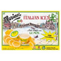 Marinos Lemon Italian Ices, 6 fl oz, 6 count, 36 Fluid ounce