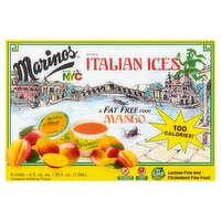 Marinos Mango Italian Ices, 6 fl oz, 6 count