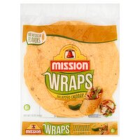 Mission Jalapeño Cheddar Flavored Wraps, 6 count, 15 oz, 15 Ounce