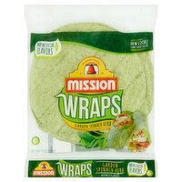 Mission Garden Spinach Herb Wraps, 6 count, 15 oz