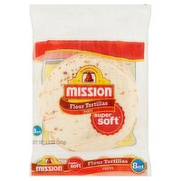 Mission Fajita Flour Tortillas, 8 count, 9.2 oz