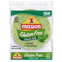 Mission Spinach Herb Tortilla, 10.5 oz