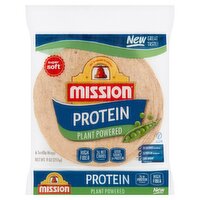 Mission Protein Plant Powered Tortilla Wraps, 6 count, 9 oz, 9 Ounce