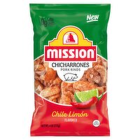 Mission Chile Limón Flavored Chicharrones Pork Rinds, 4 oz