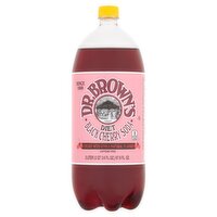 Dr. Brown's Diet Black Cherry Soda, 2 liter