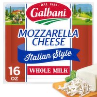 Galbani Italian Style Whole Milk Mozzarella Cheese, 16 oz