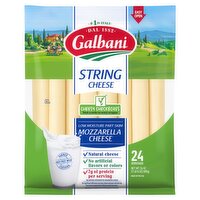 Galbani Low Moisture Part Skim Mozzarella String Cheese, 24 count, 24 oz