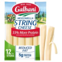Galbani Reduced Fat Mozzarella String Cheese, 12 oz