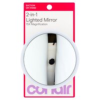 Conair 15X Magnification 2-in-1 Lighted Mirror Suction or Stand