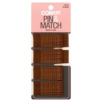 Conair Pin & Match Brown Hair Pin, 90 count