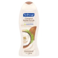 Softsoap Exfoliating Body Wash, Coconut Butter Scrub - 20 Fluid Ounce, 15 Fluid ounce