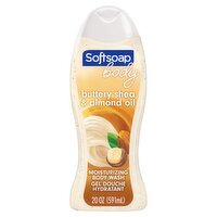 Softsoap Creamy Moisture Buttery Shea & Almond Oil Moisturizing Body Wash, 20 fl oz
