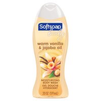 Softsoap Creamy Mositure Warm Vanilla & Jojoba Oil Moisturizing Body Wash, 20 fl oz