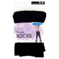 L'eggs Navy Trouser Socks, Shoe Size 5-9