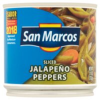 San Marcos Sliced Jalapeño Peppers, 11 oz