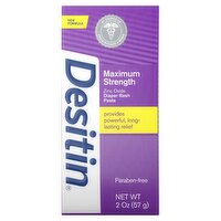 Desitin Maximum Strength Zinc Oxide Diaper Rash Paste, 2 oz