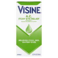 Visine A.C. Itchy Eye Relief Eye Drops, 1/2 fl oz, 0.5 Fluid ounce