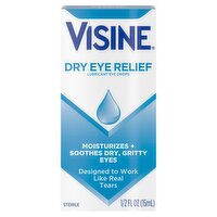 Visine Dry Eye Relief Sterile Lubricant Eye Drops, 1/2 fl oz, 0.5 Fluid ounce