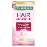 Nature's Bounty Optimal Solutions Hair Growth Dietary Supplement, 30 count