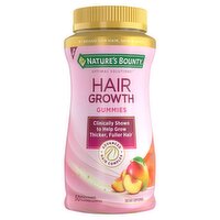 Nature's Bounty Peach Mango Flavored Hair Growth Dietary Supplement, 60 count