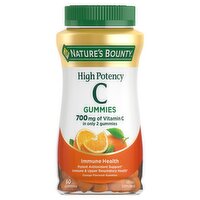 Nature's Bounty Orange Flavored High Potency C Gummies Dietary Supplement, 60 count