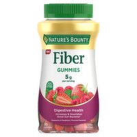 Nature's Bounty Strawberry & Raspberry Flavored Fiber Gummies Dietary Supplement, 90 count, 90 Each