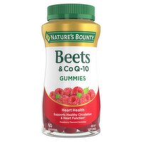 Nature's Bounty Beets & Co Q-10 Raspberry Flavored Gummies Dietary Supplement, 60 count