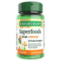 Nature's Bounty Superfoods Plus Immune Dietary Supplement, 30 count