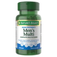 Nature's Bounty High Potency Men's Multi Complete Multivitamin Dietary Supplement, 100 count, 100 Each