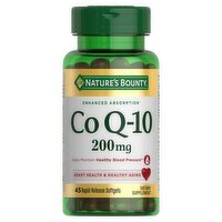 Nature's Bounty Co Q-10 Dietary Supplement, 200mg, 45 count, 45 Each