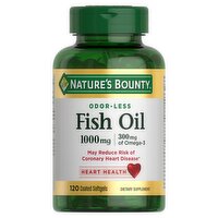 Nature's Bounty Odor-Less Fish Oil Dietary Supplement, 1000 mg, 120 count