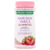 Nature's Bounty Optimal Solutions Strawberry Flavored Gummies Dietary Supplement, 80 count