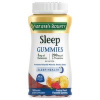 Nature's Bounty Tropical Punch Flavored Sleep Gummies Dietary Supplement, 60 count