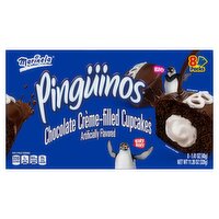 Marinela Pingüinos Chocolate Crème-Filled Cupcakes, 11.28 oz, 8 count