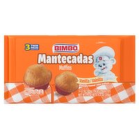 Bimbo Mantecadas Vanilla Muffins, 3.7 oz, 3 count