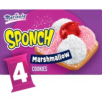 Marinela Sponch Marshmallow Cookies, 3.17 oz, 4 count
