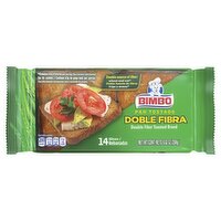 Bimbo Double Fiber Toasted Bread, 14 count, 8.82 oz