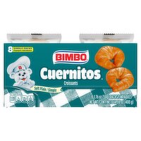Bimbo Cuernitos Soft Plain Croissants, 1.76 oz, 8 count