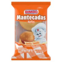 Bimbo Mantecadas Vanilla Muffins, 3.7 oz