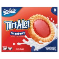 Marinela Tart-A-Let Strawberry Filled Cookies, 1.76 oz, 8 count